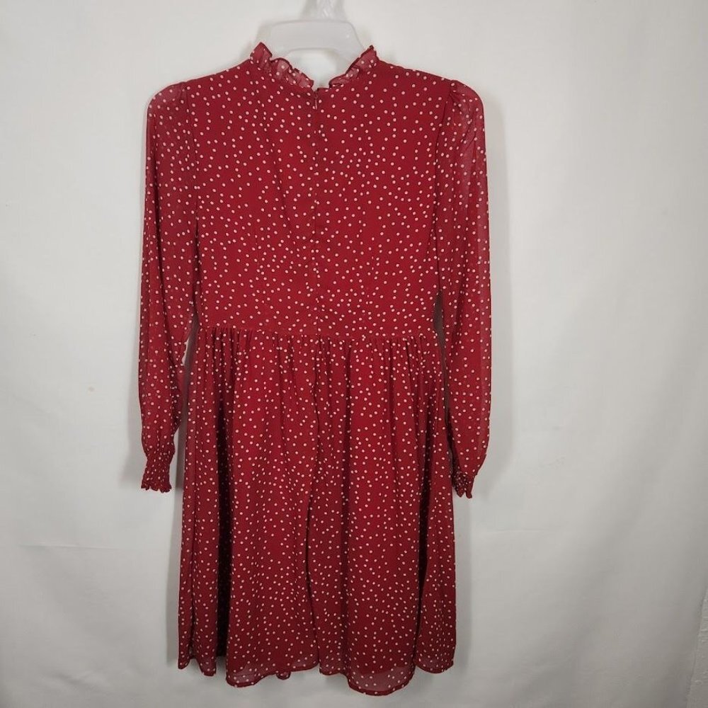 NWT‎ Brickyard Buffalo Polka Dot Ruffle Dress in Red Size Medium - Picture 5 of 7